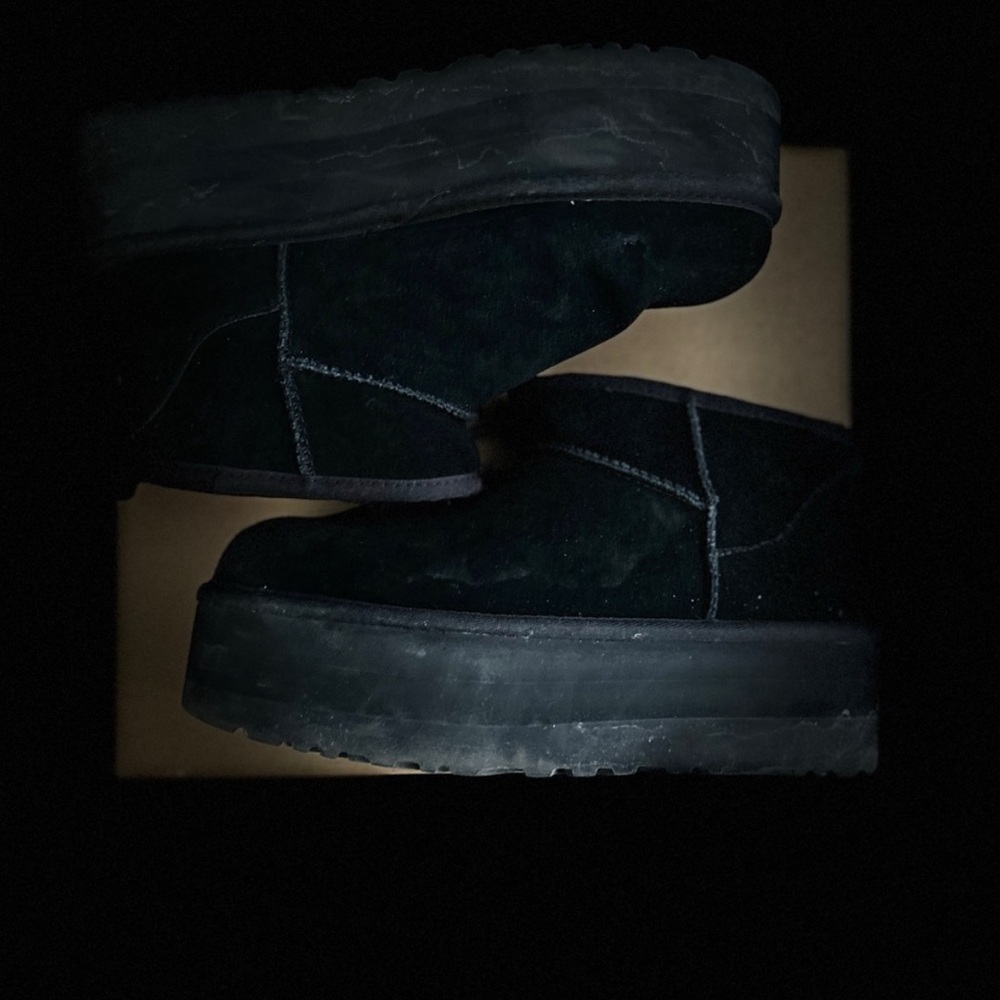 UGG Black Platform Shoes